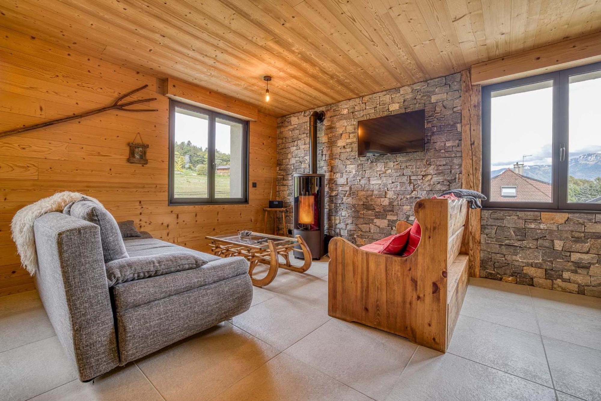L'Ecureuil, Chez Le Charpentier D'Antan, La Chaleur Du Bois, Le Calme De La Campagne Apartment Epagny Metz-Tessy Bagian luar foto